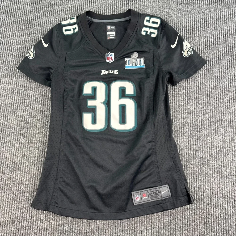 Nike Eagles Jay Ajayi #36 Jersey Women Small Black Super Bowl 52 On Field NFL